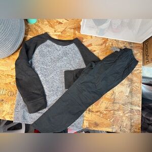 Boys Stylish Black and Gray Sweater and Black Pants